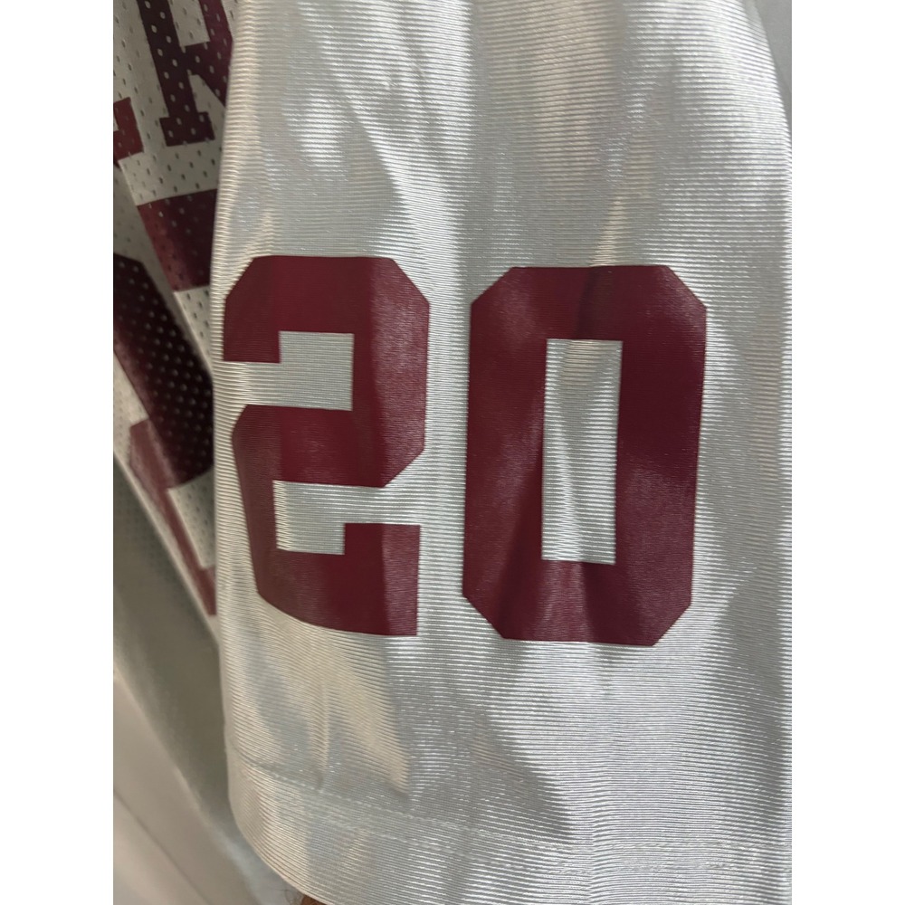 Nike Football Jersey Mens XXL White Excellent Oklahoma Sooners #20 Mesh V-Neck - Picture 7 of 11